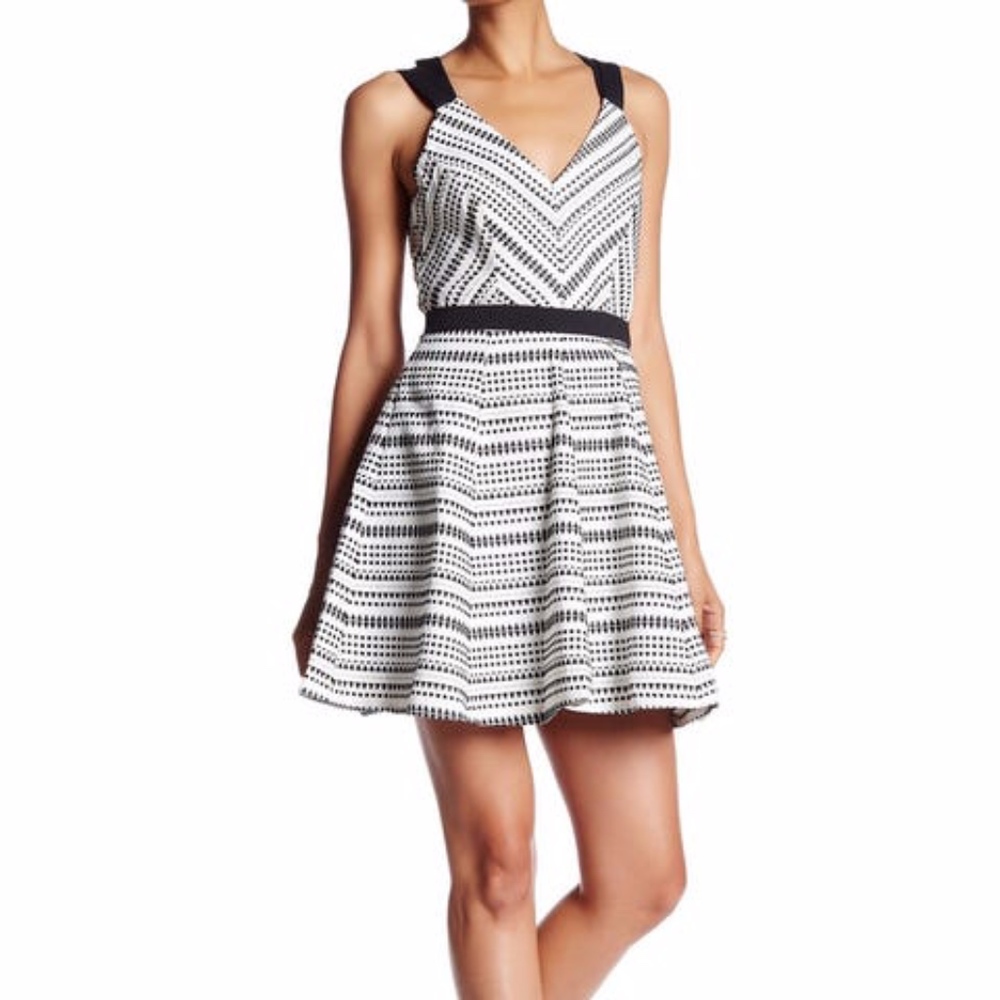 Strappy woven dress